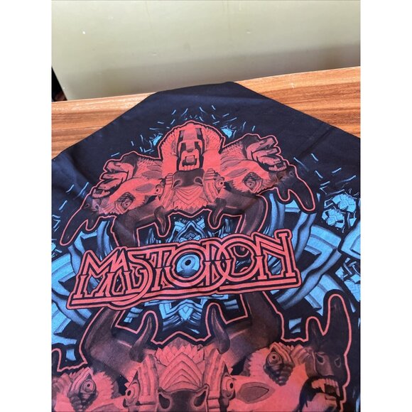 Official Mastodon Bandana Black 19” X 21” - Picture 7 of 10